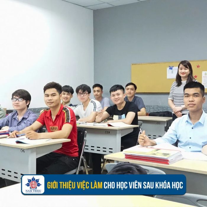 Hình ảnh sinh động về lớp học tại Nhật ngữ Nam Triều