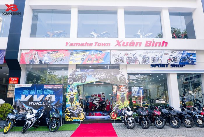 Không gian trưng bày hiện đại tại Yamaha Xuân Bình