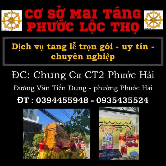 Không gian tang lễ trang nghiêm tại Phước Lộc Thọ