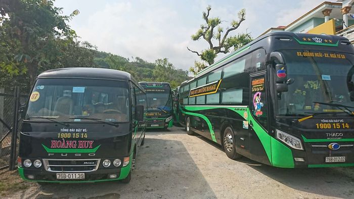 Hình ảnh xe giường nằm hiện đại của Nhà Xe Hoàng Huy