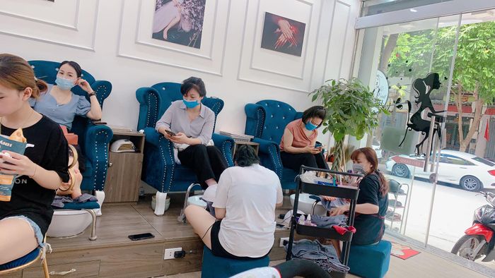 Hình ảnh thực tế lớp học tại Giang Nail Beauty