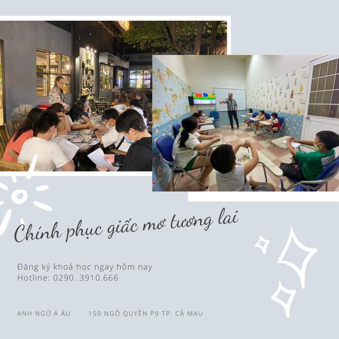 Hình ảnh học viên giao lưu cùng giáo viên bản ngữ tại Anh ngữ Á Âu