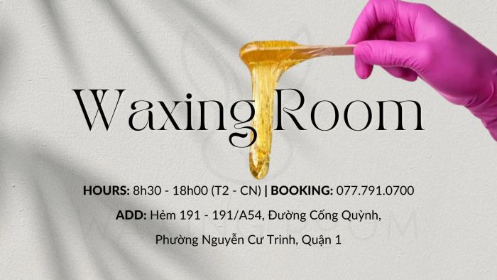 Nội thất sang trọng và hệ thống phòng riêng biệt tại Waxing Room
