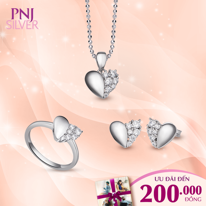 Những mẫu nhẫn bạc đính đá quý sang trọng PNJSILVER - Ảnh 2