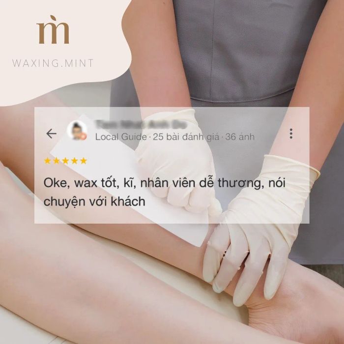 Hình ảnh thực tế quy trình wax lông chuyên nghiệp tại Waxing.Mint