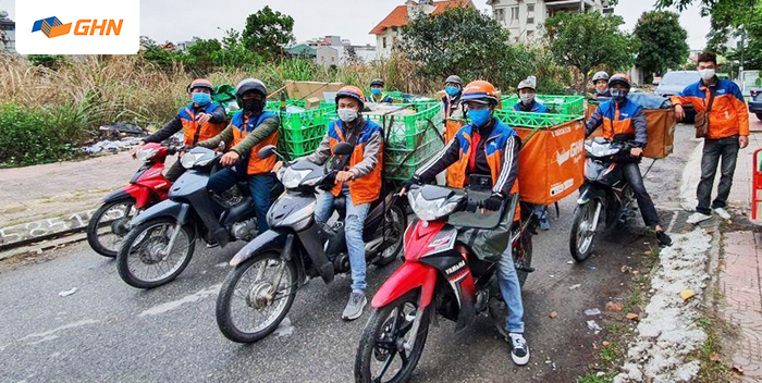 Hình ảnh trung tâm điều phối hiện đại của GHN