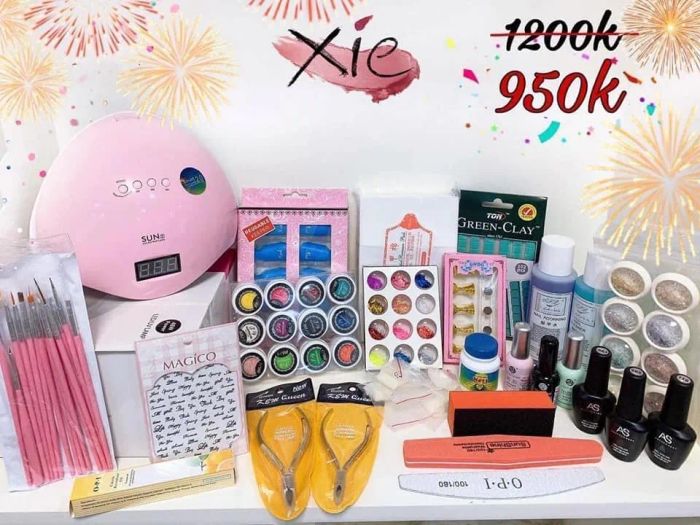 Hình ảnh bộ sưu tập dụng cụ nail tại XIE Beauty