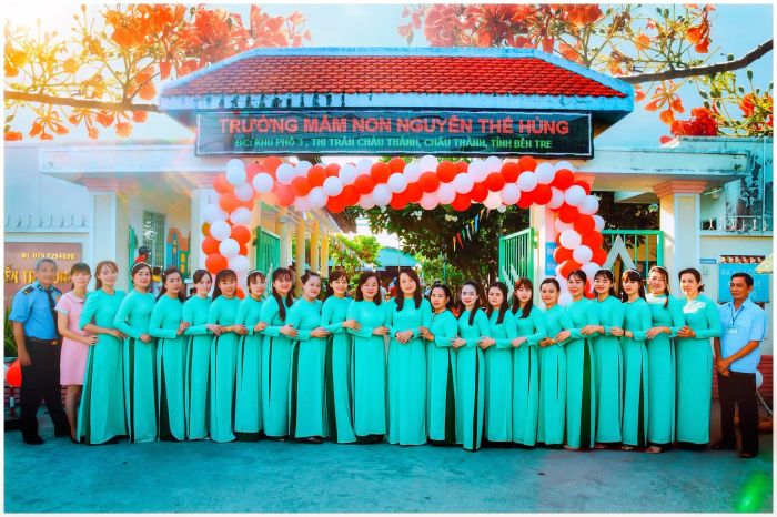 Hình ảnh Trường Mầm non Nguyễn Thế Hùng - Khuôn viên xanh mát đầy nắng