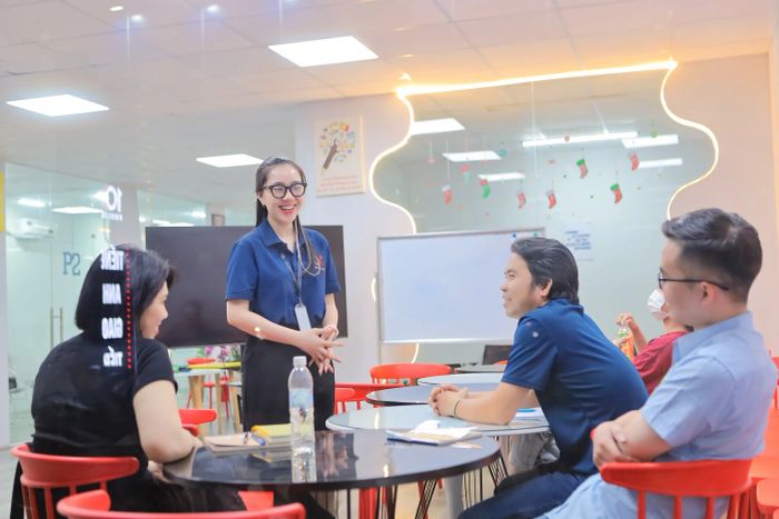Hình ảnh minh họa lớp học giao tiếp tại 10X English