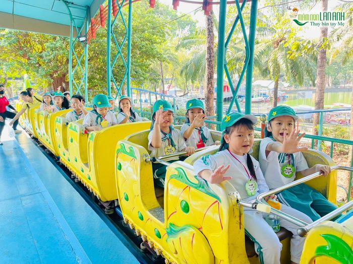 Hình ảnh sinh động về không gian học tập tại Trường Mầm Non Lan Anh