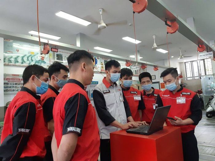 Yamaha Town Phương Đông - Hình ảnh thực tế xưởng dịch vụ hiện đại