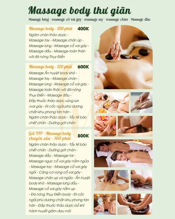 Hình ảnh trị liệu massage body thư giãn cao cấp