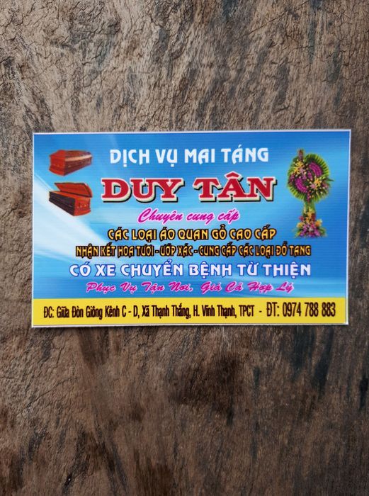 Không gian phục vụ trang nghiêm tại Dịch vụ mai táng Duy Tân