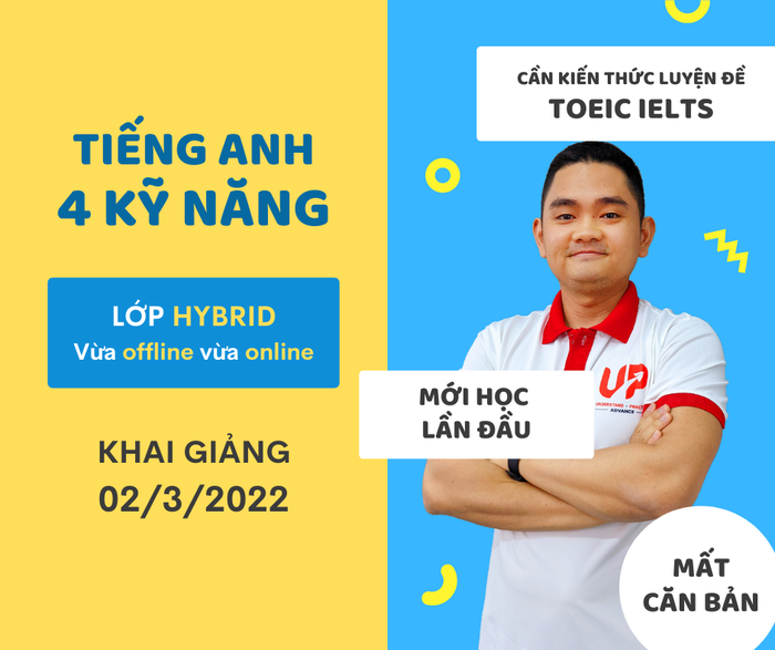 Hình ảnh lớp học sôi động tại UP English by Mr. Quân