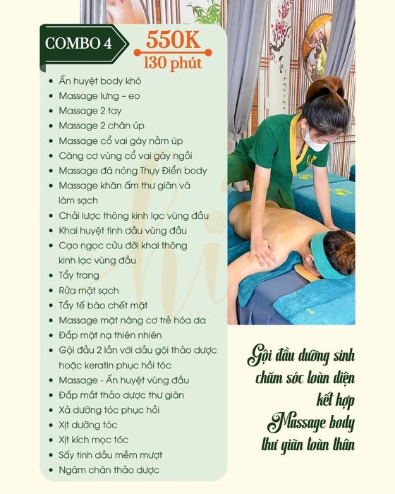 Trải nghiệm dưỡng sinh toàn thân cao cấp tại Hi Spa