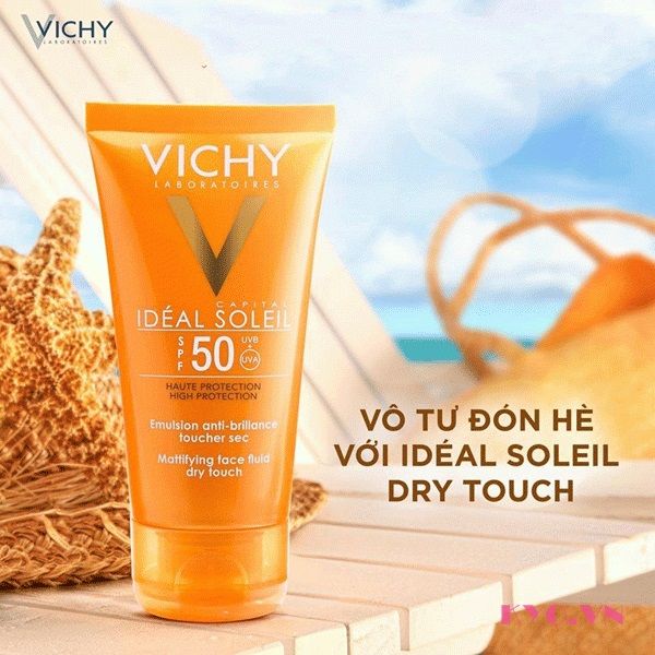 Hình ảnh chân thực kem chống nắng Vichy dạng sữa thẩm thấu nhanh