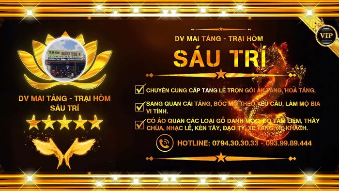 Không gian phục vụ trang nghiêm tại Trại Hòm Sáu Trí