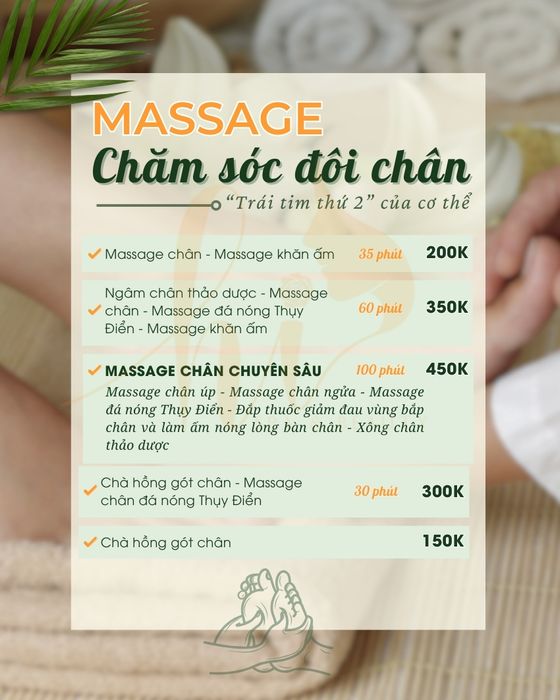 Hình ảnh trị liệu massage chân thư giãn và phục hồi