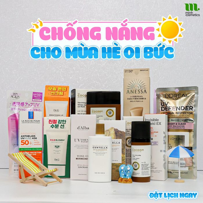 Bộ sưu tập mỹ phẩm đa dạng tại Minh Cosmetics - skin365.vn