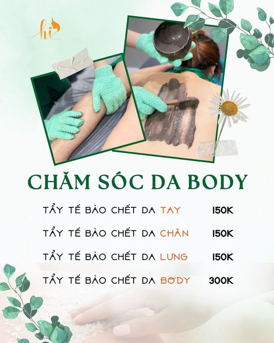 Hình ảnh thực tế quy trình chăm sóc da body cao cấp
