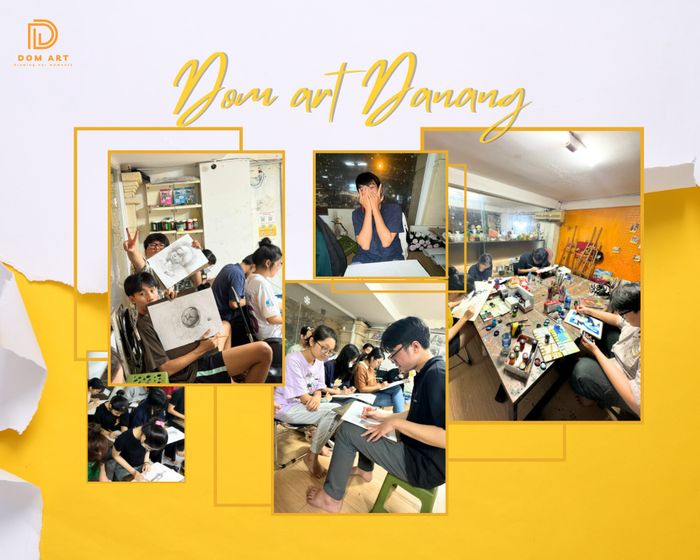 Hình ảnh sinh động về không gian sáng tạo tại DOM Art Đà Nẵng