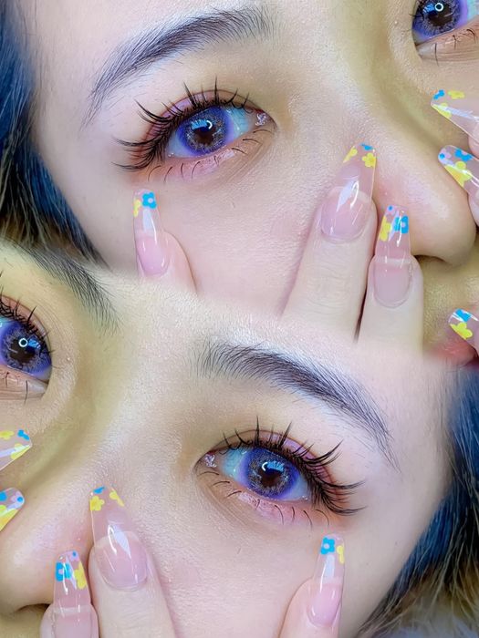 Hình ảnh tác phẩm nối mi nghệ thuật tại HOANGYEN BEAUTY ACADEMY