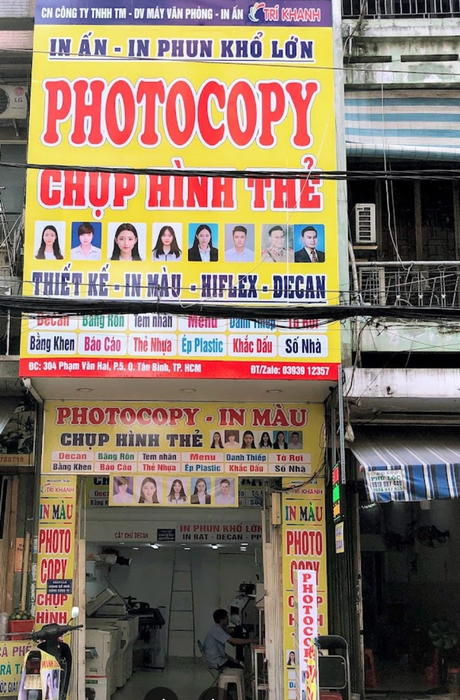 Không gian chụp hình tại Studio Ảnh Thẻ Trí Khanh