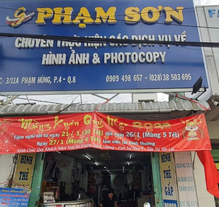 Không gian chụp ảnh chuyên nghiệp tại Studio Ảnh Thẻ Phạm Sơn