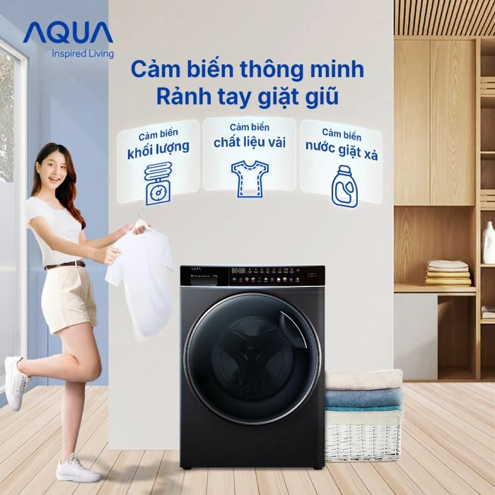 Hình ảnh chi tiết lồng giặt Aqua công nghệ mới