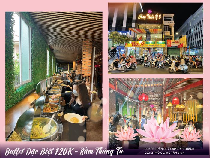 Không gian thanh tịnh tại Nhà Hàng Chay Thiền Ý