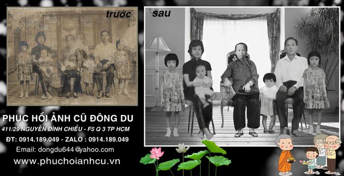 Phục hồi ảnh cũ Đông Du - Chuyên phục chế ảnh cũ uy tín