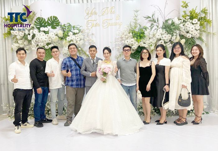 Không gian tiệc cưới lộng lẫy tại TTC Palace Bến Tre