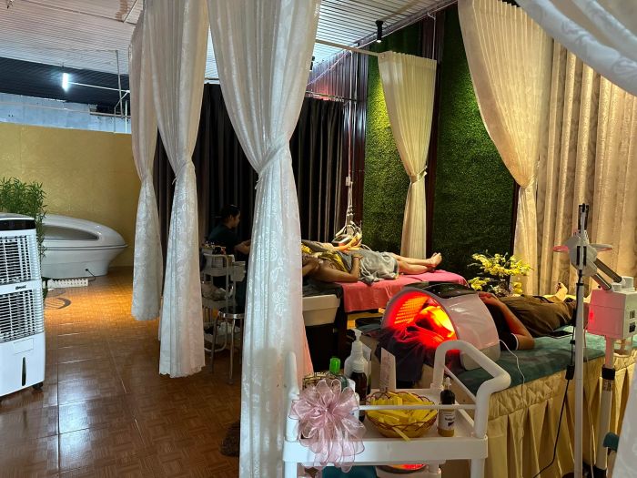 Khu vực thư giãn sang trọng tại Nguyên Spa