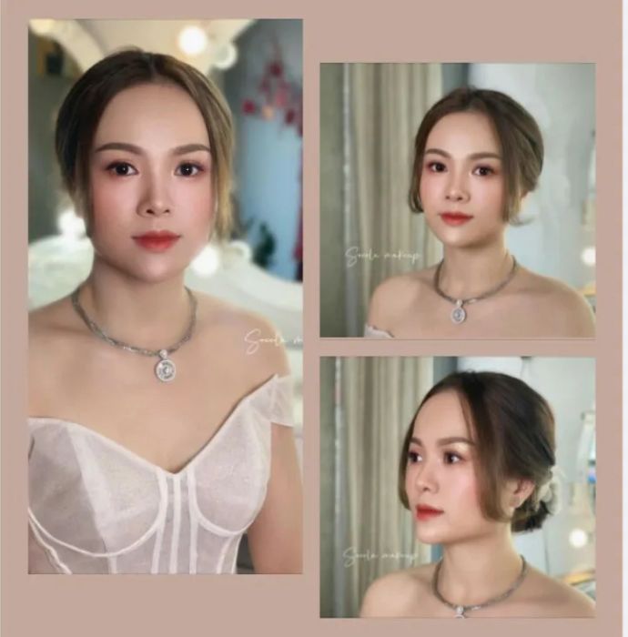 Học viên thực hành kỹ thuật trang điểm tại Socola Studio