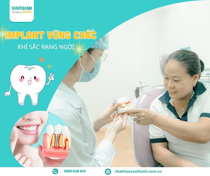 Hình ảnh thực tế về quy trình trồng răng tại Nha Khoa Vạn Thành