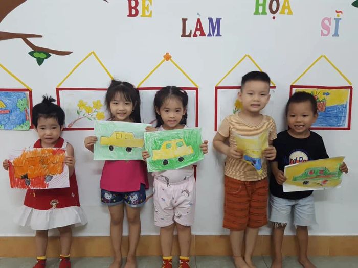 Hoạt động vui chơi sáng tạo tại Mầm Non Happy Kids