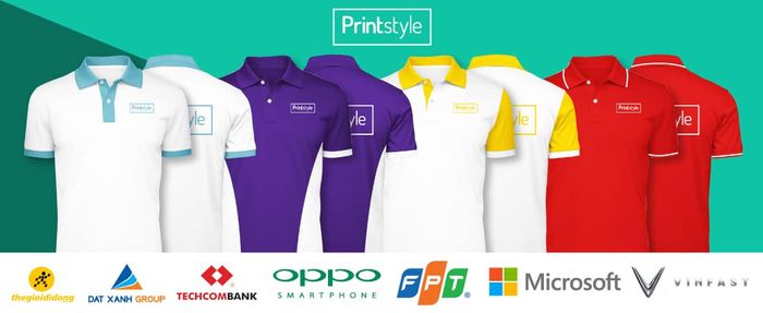 Bộ sưu tập áo thun đồng phục đa dạng từ Printstyle