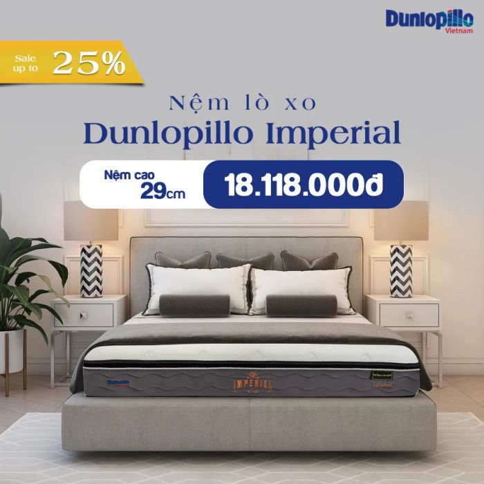 Bộ sưu tập nệm lò xo Dunlopillo đa dạng