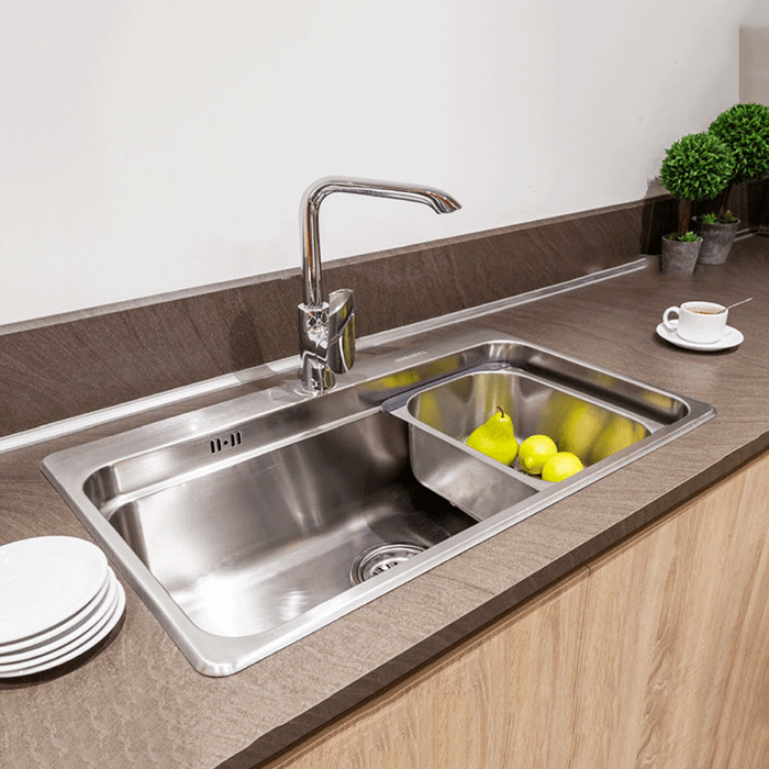 Hình ảnh chậu rửa Malloca phiên bản inox cao cấp