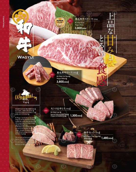 Thực đơn đa dạng với hương vị Hàn Quốc chính hiệu