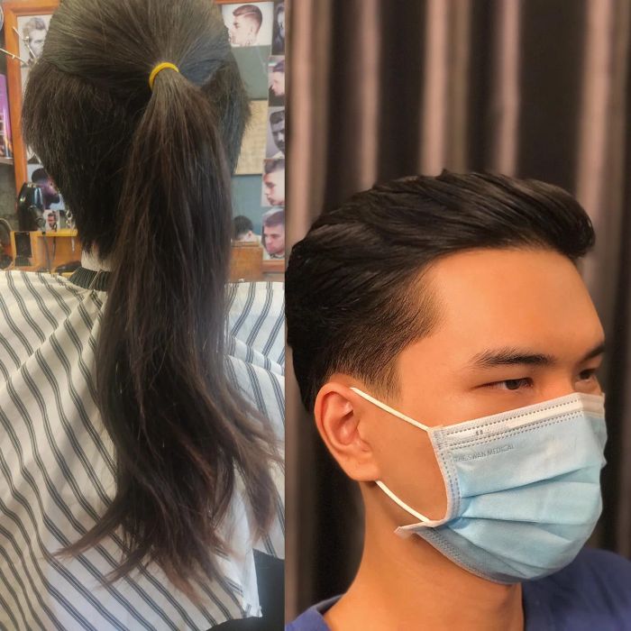 Không gian ấm cúng tại Barber Shop Tích Đức