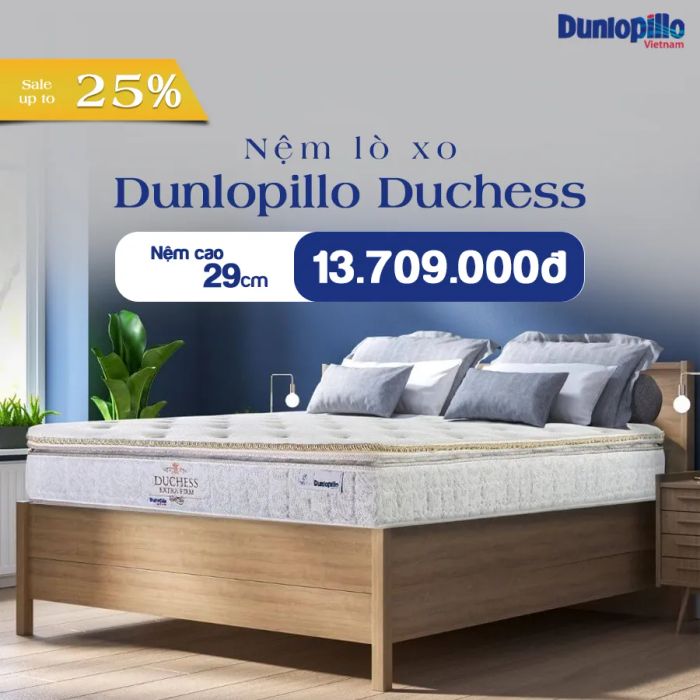 Hình ảnh nệm lò xo Dunlopillo cao cấp