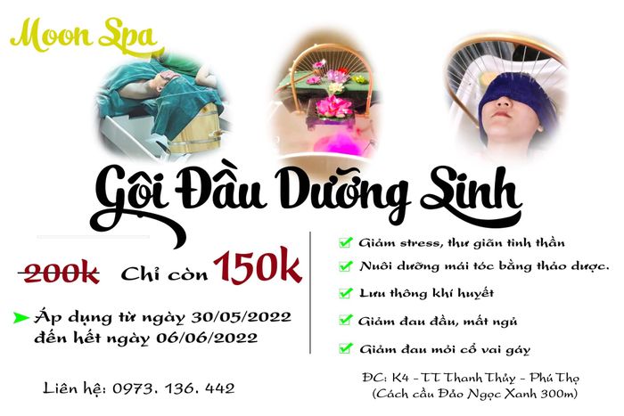 Không gian sang trọng tại Moon Spa