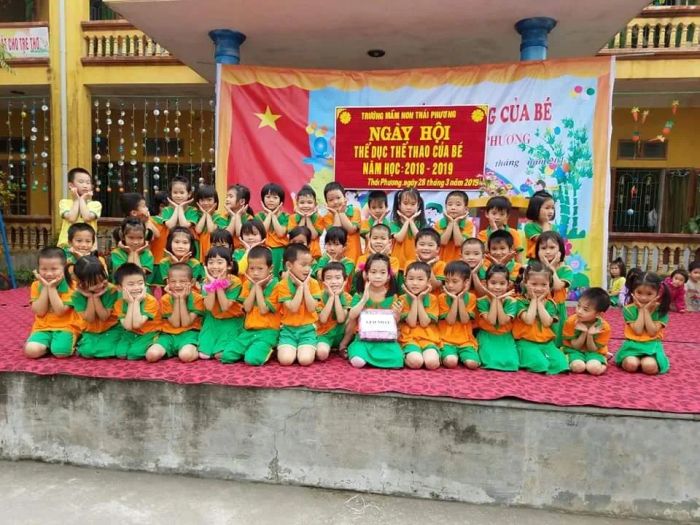 Sân chơi tràn ngập tiếng cười tại Mầm Non Thái Phương