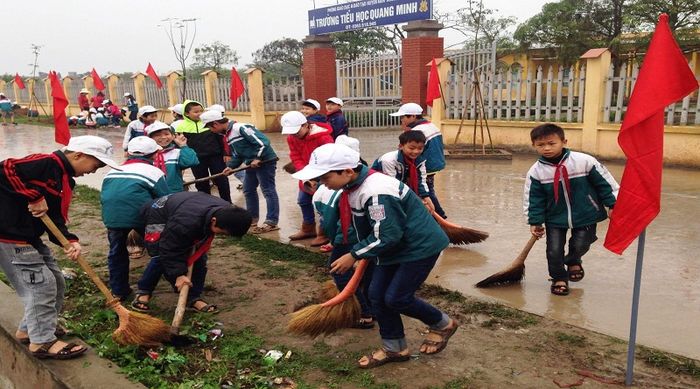 Hình ảnh minh họa: Lớp học sạch sẽ sau khi được dọn dẹp (Nguồn: Internet)