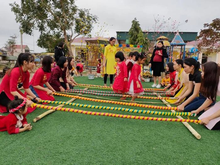 Không gian học tập đầy màu sắc tại Mầm non Quỳnh Vinh B