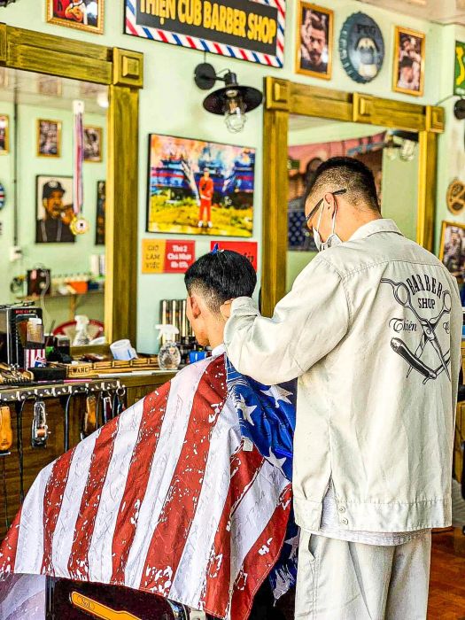 Không gian ấn tượng tại Thiện Cub BarberShop