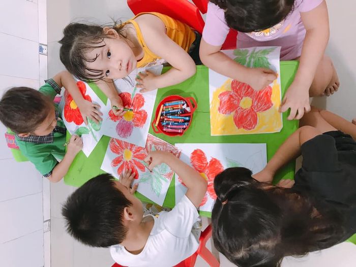 Hình ảnh không gian học tập tại Mầm Non Họa Mi
