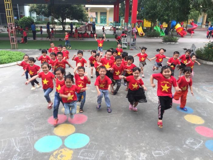 Khoảnh khắc vui học đáng yêu tại Mầm non Quỳnh Xuân