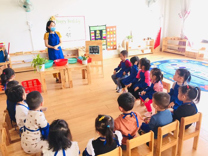 Hình ảnh không gian học tập tại Mầm Non ĐỒ RÊ MÍ Montessori
